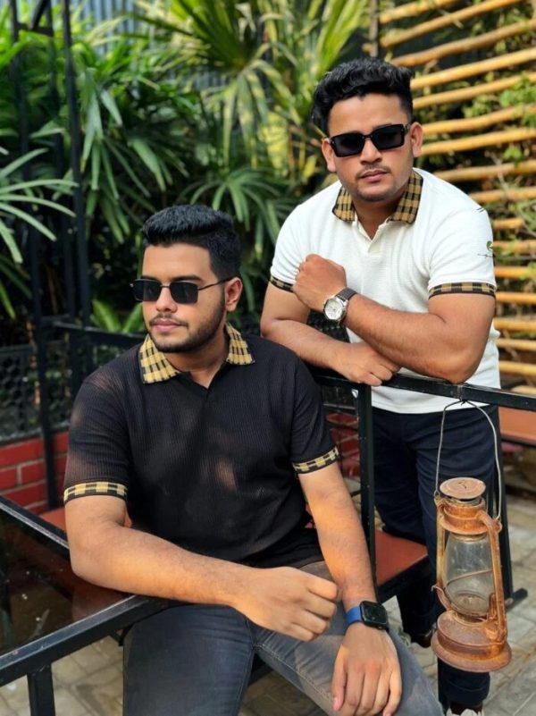 Premium Polo T-Shirt for men White & Black-