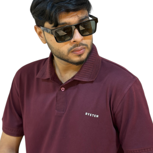 Pk Cotton Maroon T-shirt