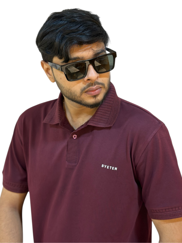 Pk Cotton Maroon T-shirt